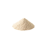 Mound of pale tan spore powder — Bacillus subtilis soil-based probiotic in Gut Enhancer.