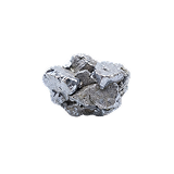 Metallic silver chelated zinc chunk — tight-junction mineral in Gut Enhancer.